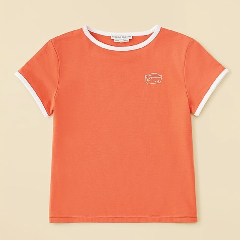 The Sunday Collective NWT Kids Burnt Sienna TSC Logo T-Shirt 3Y